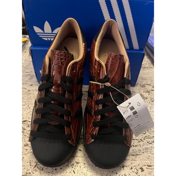 NEW ADIDAS Superstar Vintage "Croc" Brown Women's US 6 - Picture 11 of 11